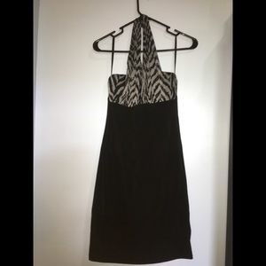 Zebra print short dress